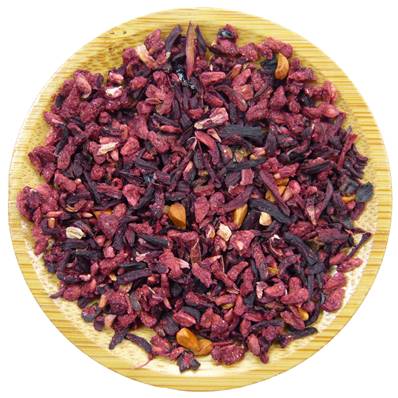 Organic Hibiscus, Rose Hip, Raspberry Pyramid Cut 3-6mm