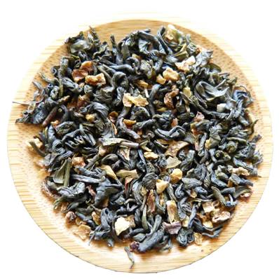 Organic Lemon Green Tea Chun Mee Pyramid Cut 3-6mm