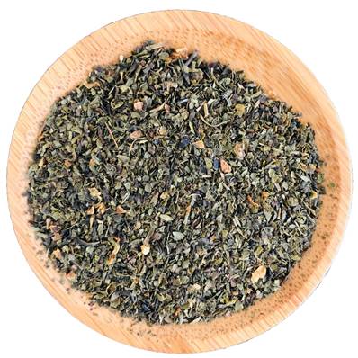 Organic Green Tea Orange Herbal Blend Tea Bag Cut 0.3-2.0mm