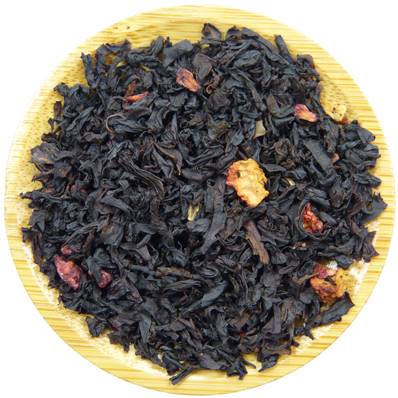 Organic Black Tea, Strawberry, Raspberry Pyramid Cut 3-6mm