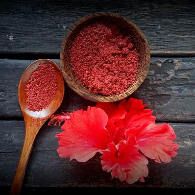 Organic Hibiscus Flower Powder 120-300µm Sifted