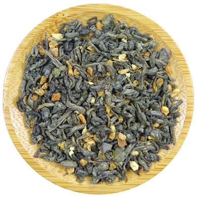 Organic Green Tea Chun Mee, Sweet Orange, Tangerine Flavour HB PC 3-6